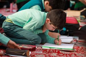 Students participate in art exhibition within festival of Fatimi season of Sorrows in Karbala