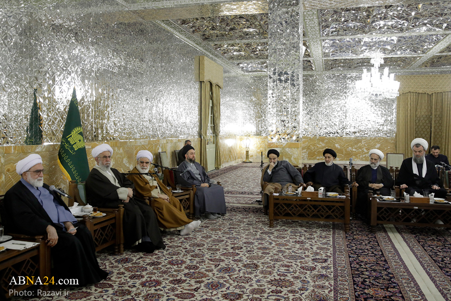 گزارشی از دیدار اعضای شورای عالی مجمع جهانی اهل‌بیت(ع) با تولیت آستان قدس رضوی + تصاویر