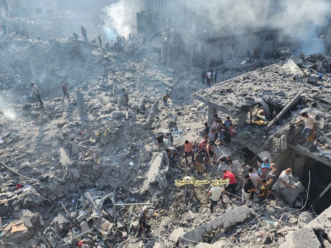 Photos: Israel dropped 25,000 tons of explosives on Gaza equivalent to ...