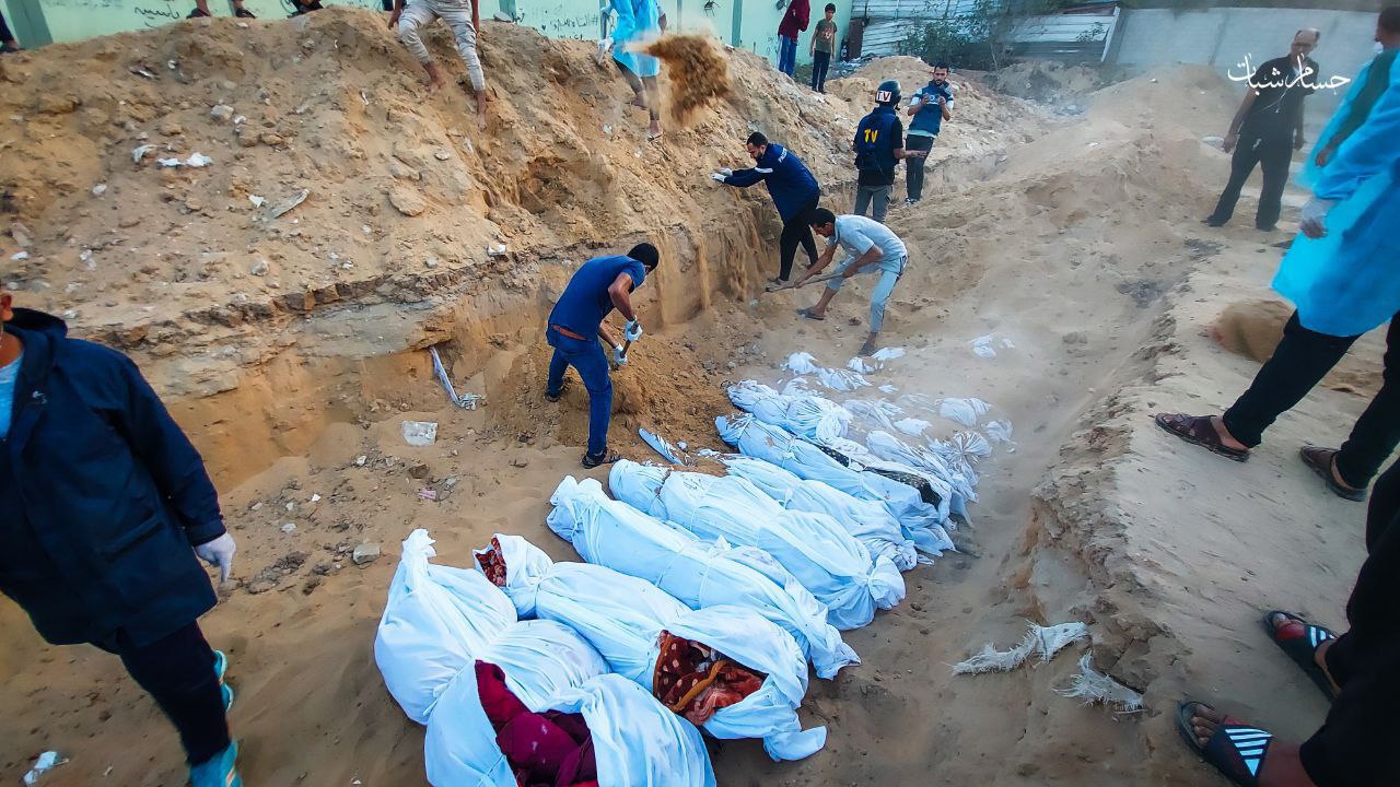 Photos: 15 Unidentified Martyrs Buried In A Mass Grave In N Gaza