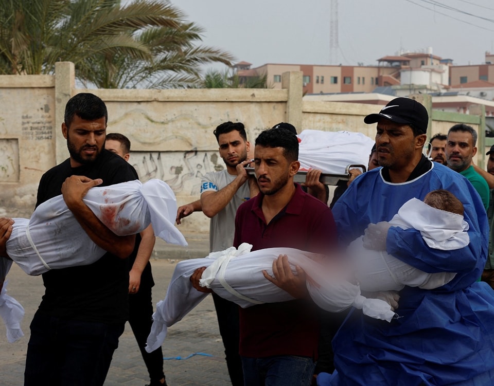 Photos: Funeral of Palestinian children martyred in Israeli strikes in ...